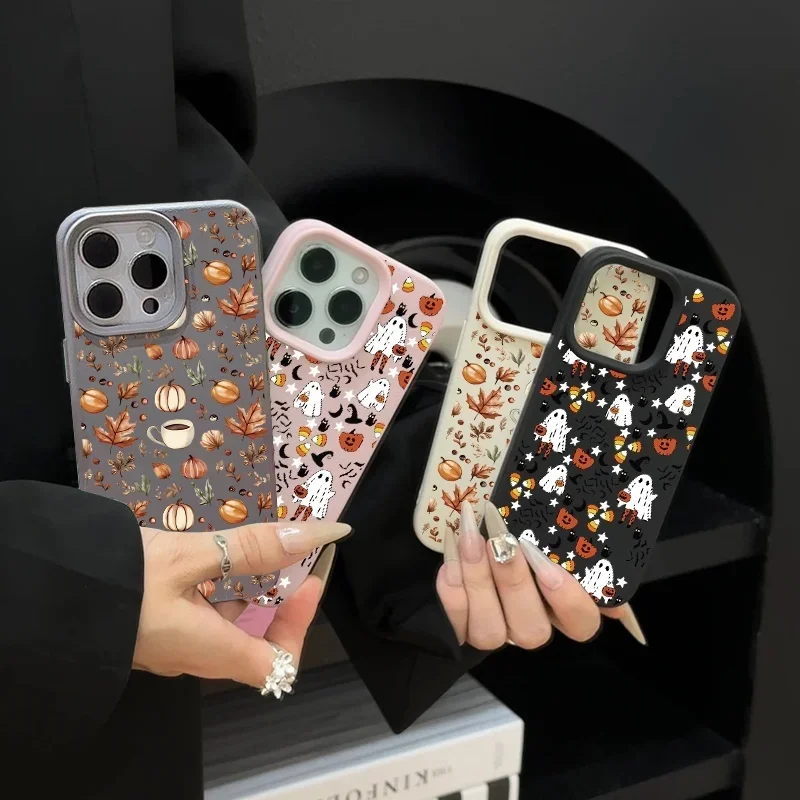 Haunting Halloween Ghost Pumpkin Design Phone Case