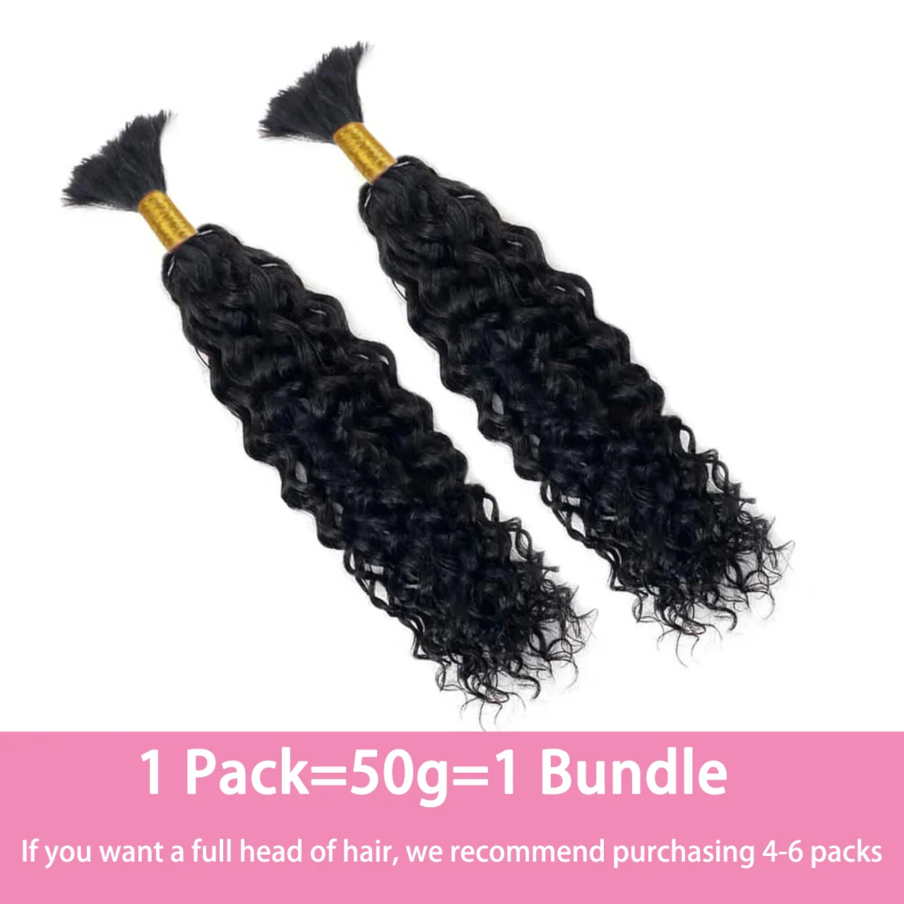 Bulk Human Hair No Weft For Braiding Curly Deep Wave Full Ends Extensions 50G/Bundle For Boho Braids human hair extensions braiding hair extensions human braiding hair