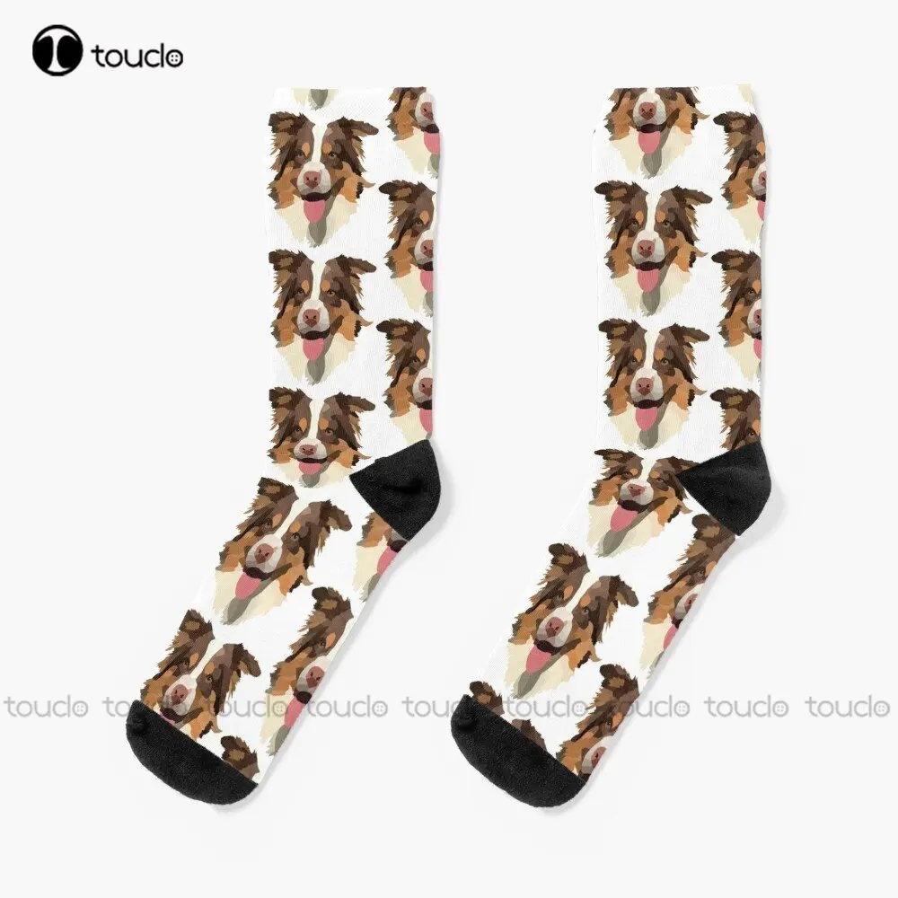 

Носки австралийские пастушья, носки для девочек с цифровым принтом 360 °, индивидуальные носки унисекс для взрослых и подростков, Молодежные носки, индивидуальный подарок, уличная одежда