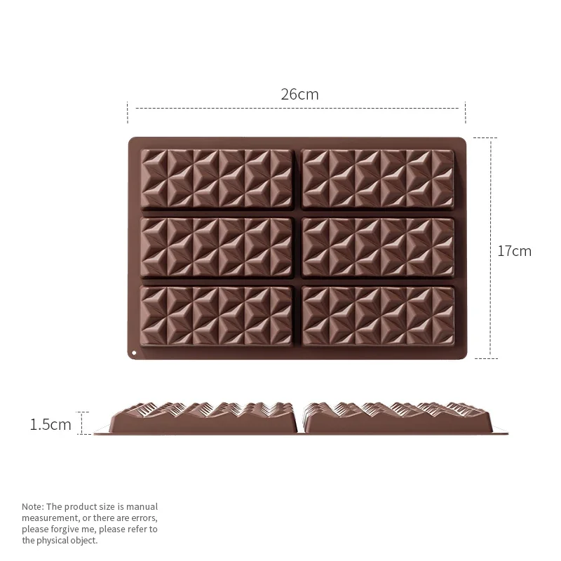 Stampo per cioccolato in silicone: antiaderente, adatto per alimenti, ideale per knafeh, pistacchio e cioccolato al latte, ideale per fare spuntini fatti in casa