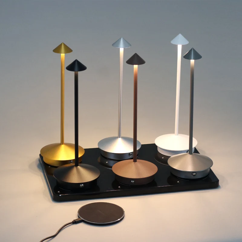 Hotel Rechargeable Table Lamp Creative Dining Touch Led Bar Coffee Pina pro Table Lamp Lampada Da Tavolo Decorative Desk Lamp 4