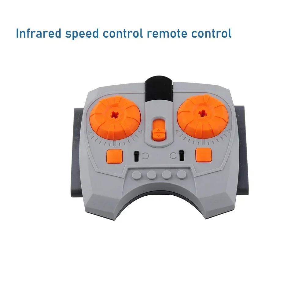 For Power Functions Parts Train Track Motor Infrared Speed Remote Controller Receiver Battery Box Building Blocks for Legoeds motor power blocks rc speed controller infrared receiver remote control