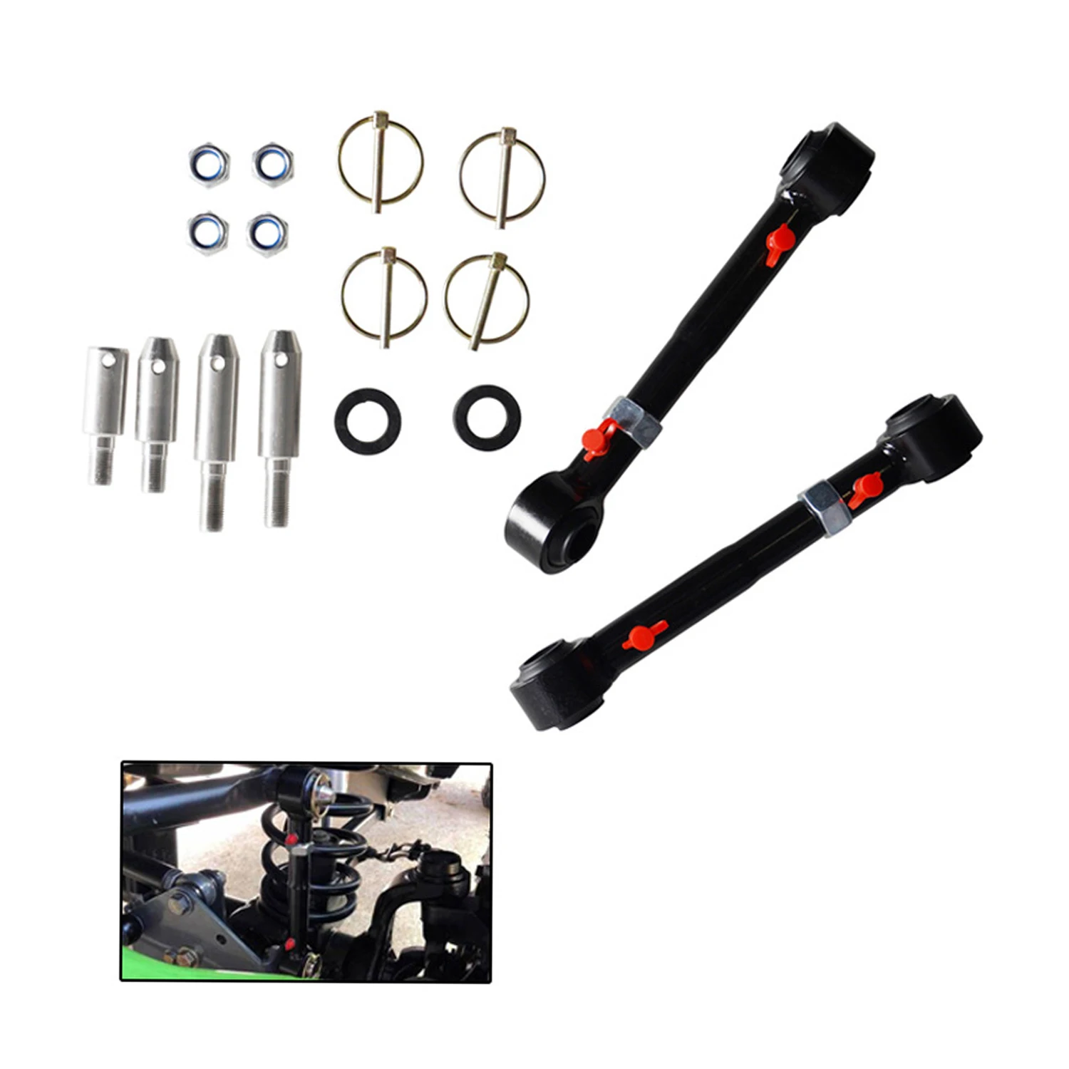 Front Swaybar Quicker Disconnect System front sway bar links 2pcs For 2007- Jeep Wranglers / 2.5"-6.0" Lift Only Automotive Professional Parts