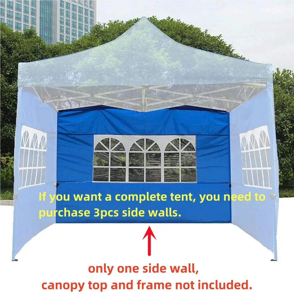 

Canopy One Side Panel Tent Sunproof Foldable Oxford Cloth Shade Awning with Clear Window Replacement Outdoor Camping BBQ Party