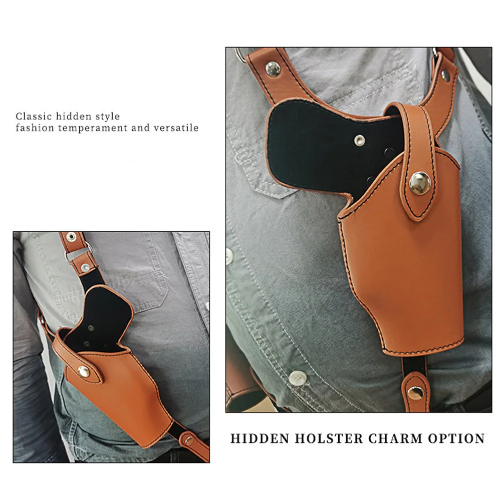 Tactical Stealth Pistol Holster Double Magazine Hidden Gun Pouches Shooting Accessories Shoulder Underarm Concealed Gun Holsters pistol holster gun holster gun accessories