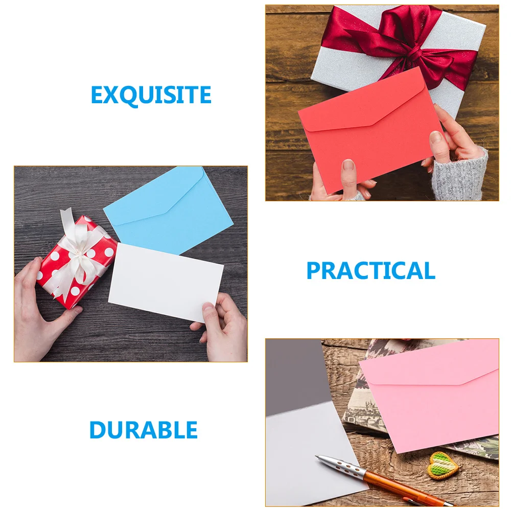 1 Pack of 50 Colorful Envelopes Cards Holder Cash Bag for Wedding Western Baby Shower Party Invitations Birthday Cards