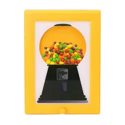 All - in - One Candy Dispenser Frame for Sweets and Nuts - Perfect for Christmas Gifts (Yellow)
