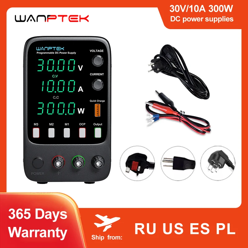 Wanptek-実験室用電源,調整可能,30v,10a,60v,5a,安定化スタビライザー,実験室用電源 AliExpress