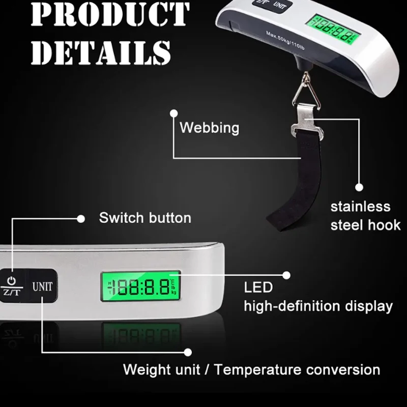 Portable handheld hanging scale 3