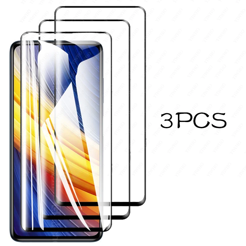 For Poco X4 Pro Screen Protector Glass for Xiaomi Poco X3 Pro