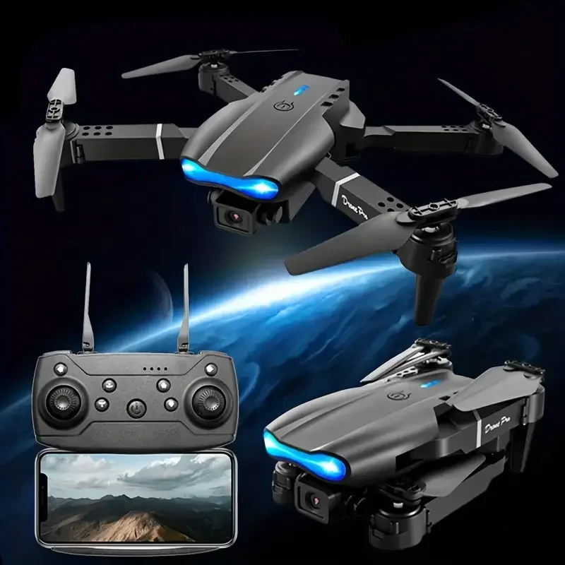 Drone E99 Pro 4K Double Caméra GPS Retour d'Image HD Pliable