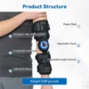 Hinged ROM Elbow Brace, Adjustable Post-Op Stabilizer Splint, Arm Injury Recovery Support Fracture Immobilization Rehabilitation 4