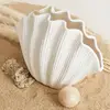 Ceramic Vase Sea Shell Shape Floral Arrangement Accessories Shell Flower Vase Room Terrarium Decoration Home Tabletop Ornaments 2