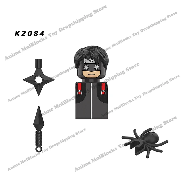 WM6109 Naruto blocks anime Sasuke Kakashi Madara Zetsu Might Guy Rock Lee mini action toy figures Assemble bricks toys kid gifts Bright Pink