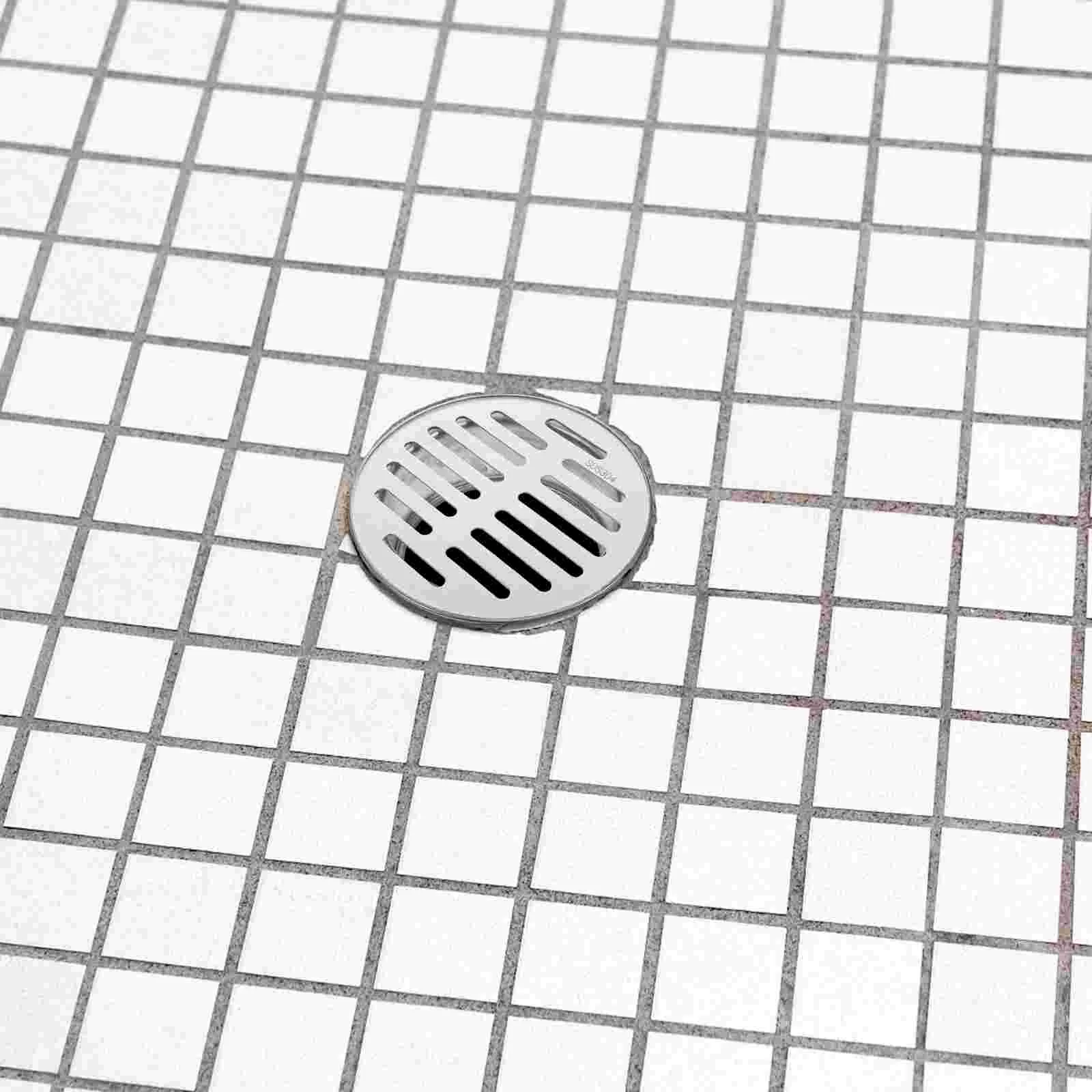 Stainless Steel Floor Drain Thickened Round Rooftop Outdoor Large Capacity Shower Filter Sewer Drain High Garden Pipeline L