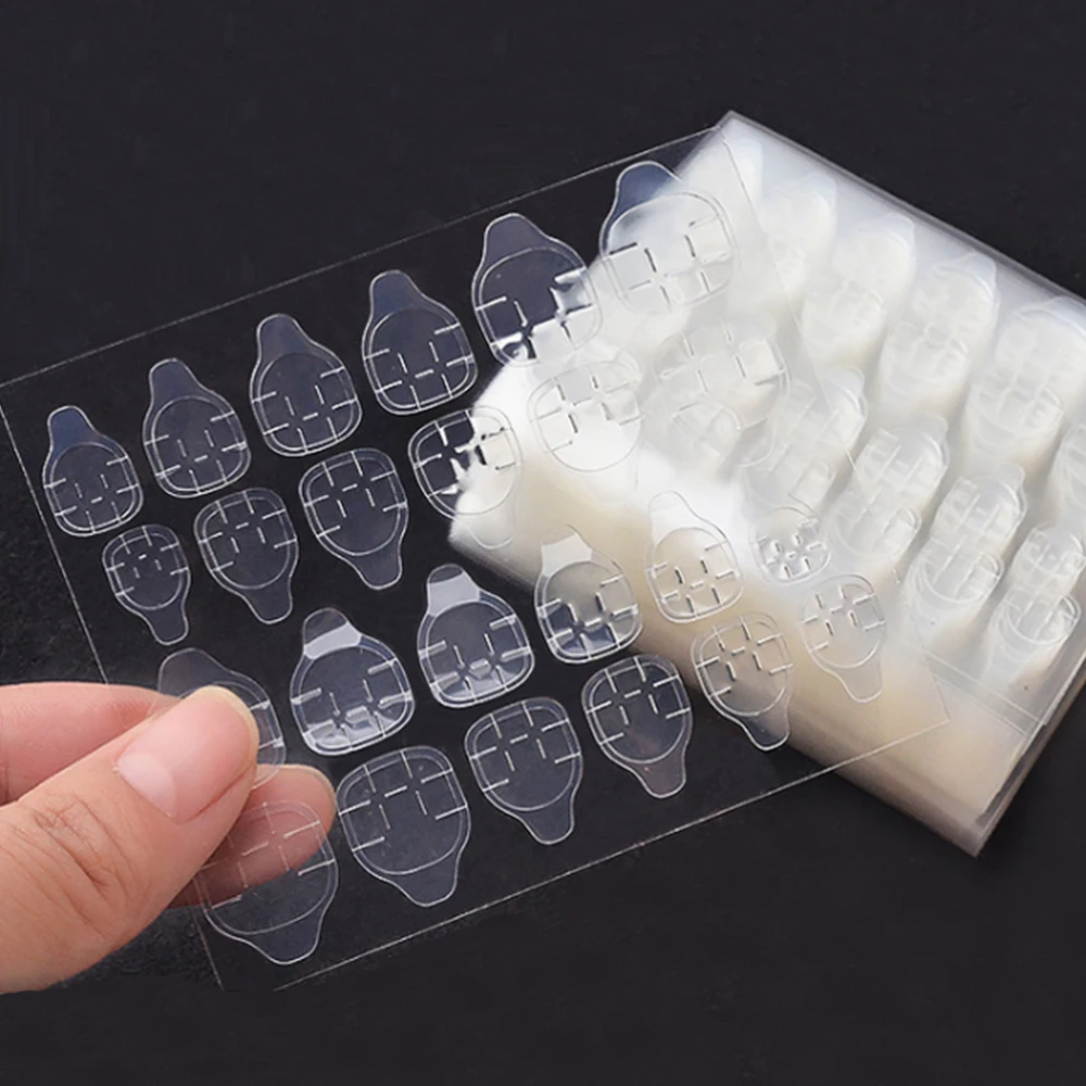

1Pcs/5Pcs/10Pcs Invisible Ultra-thin Jelly Gum Wear Jelly Double-sided Rubber False Nails Tools Set Decorations Accessory