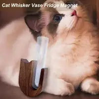 Whisker Vase Pet Whisker Vase Magnets For Refrigerator Creative Kitten Whisker Vase Fridge Magnet Tiny Decorative Vase Magnet 1