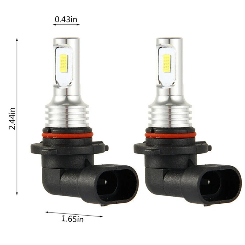 하이 빔 LED 헤드라이트 전구 키트, 백색 고출력, 4X 9005 HB3, 35W, 4000LM, 6000K