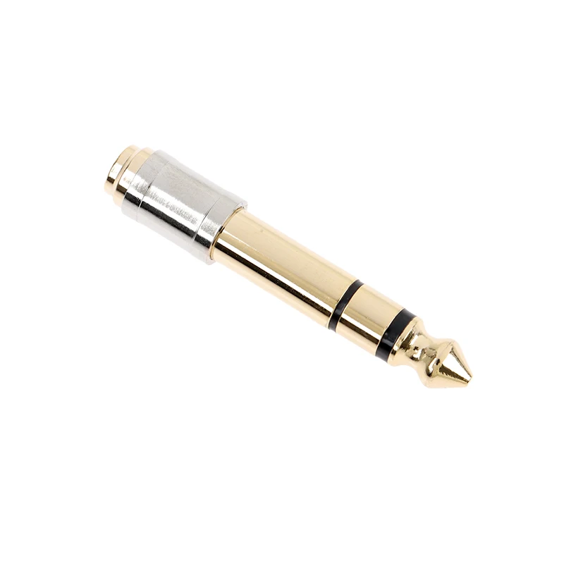 Premium Audio Adapter: 3.5mm to 6.35mm Converter - Male to Female Headphone Plug Connector