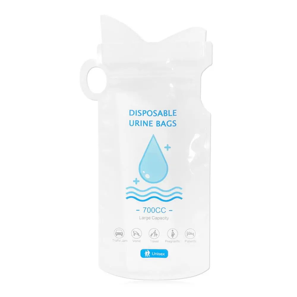 Mobile Toilets Mini Vomit Bags 700cc Urinal Toilet Bag Portable White Emergency Car Supplies Unisex Car Urine Bag Disposable