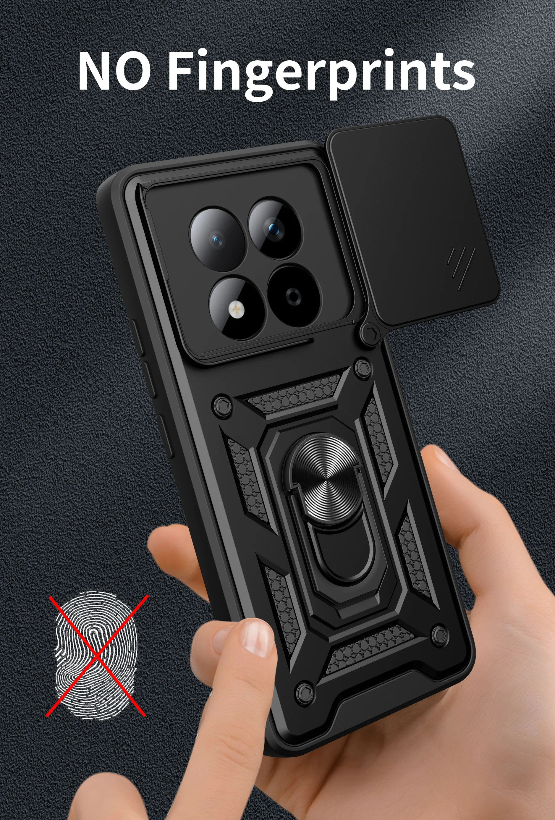 Shockproof Dual Layer Case with Lens Protective Ring