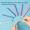 Deli Eraser 4Pcs Macaron Super Large Pen Shaped Hole Eraser Correction Grip Posture Kindergarten Wipe Clean School Stationery 4
