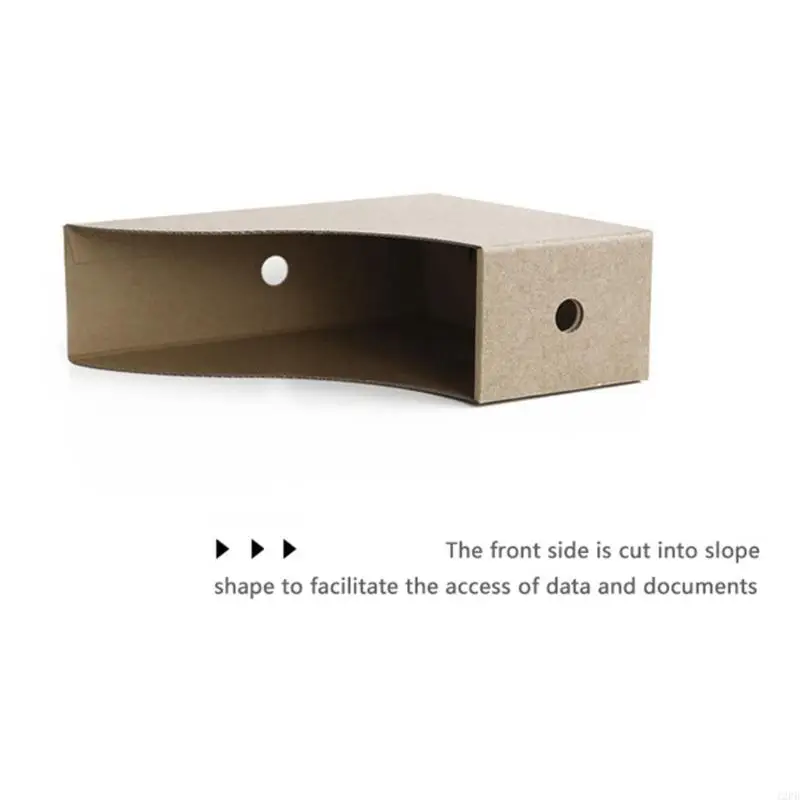 12pb 잡지 파일 홀더, 골판지 잡지 저장 상자 크래프트 종이 파일 폴더