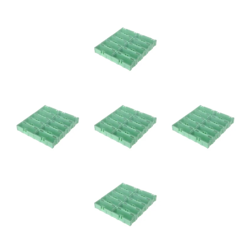 5set Mini SMT Electronic Box IC Electronic Components Storage for Case 75x31.5x21 4