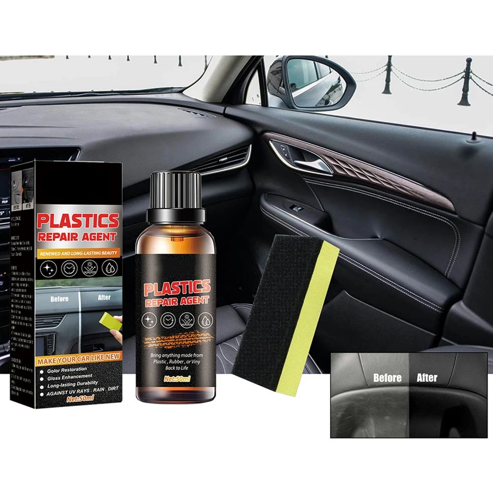 Automotive Plastic Refurbishment Agent Automotive Leather Seat Interior Polishing Cleaning Refurbishment &maintenance Agent 50ml
