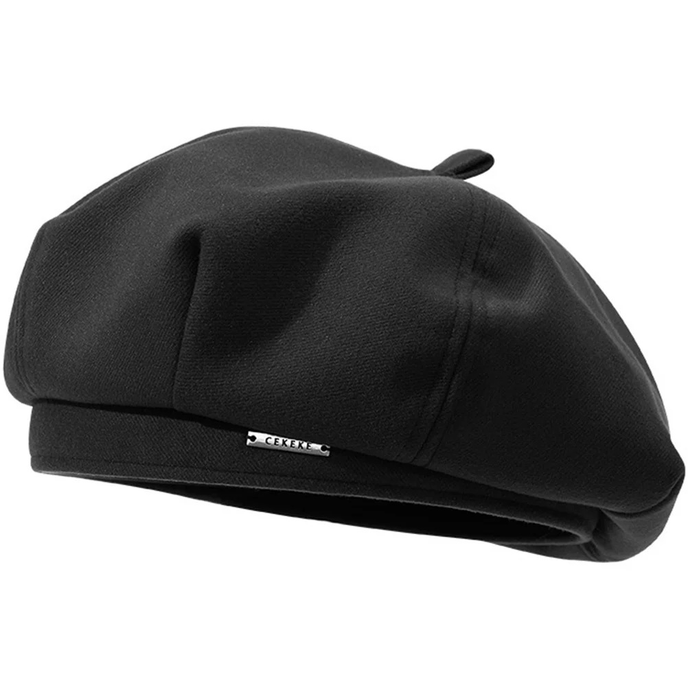 

Casual Beret Hat Black Beret Hat Decorative Beret Hat Women Beret Hat for Painter