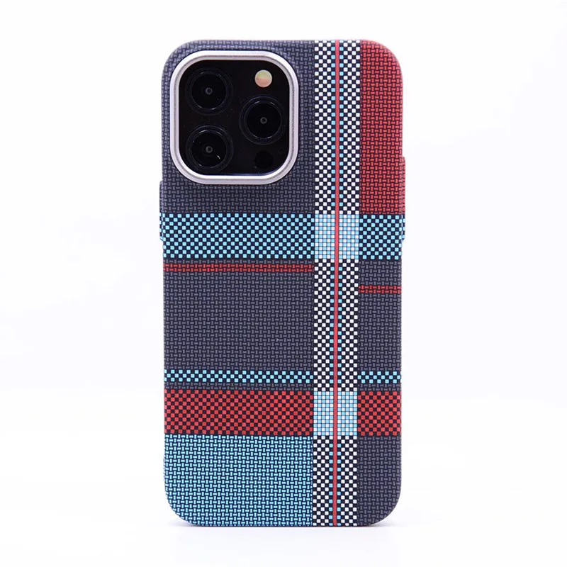 thumbnail image 1 of Matte Karbon Back Case For iPhone 15 14 13 12 Pro Max Patterned cloud Hard pc+Metal Back Case Slim Cover For Magsafe Case, 1 of 5