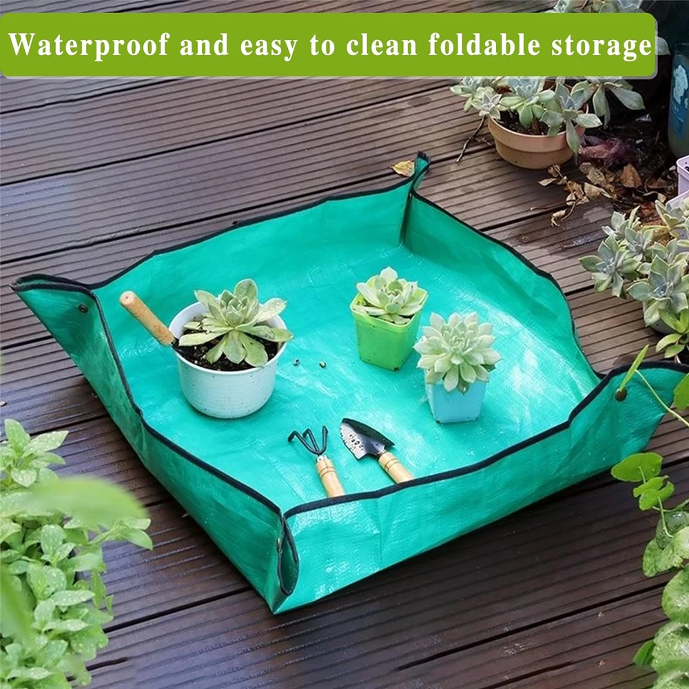 Repotting Planting Mat 50cm-100cm Gardening Potting Pad Foldable Garden Plant Flower Pot Transplanting Waterproof Mats 5
