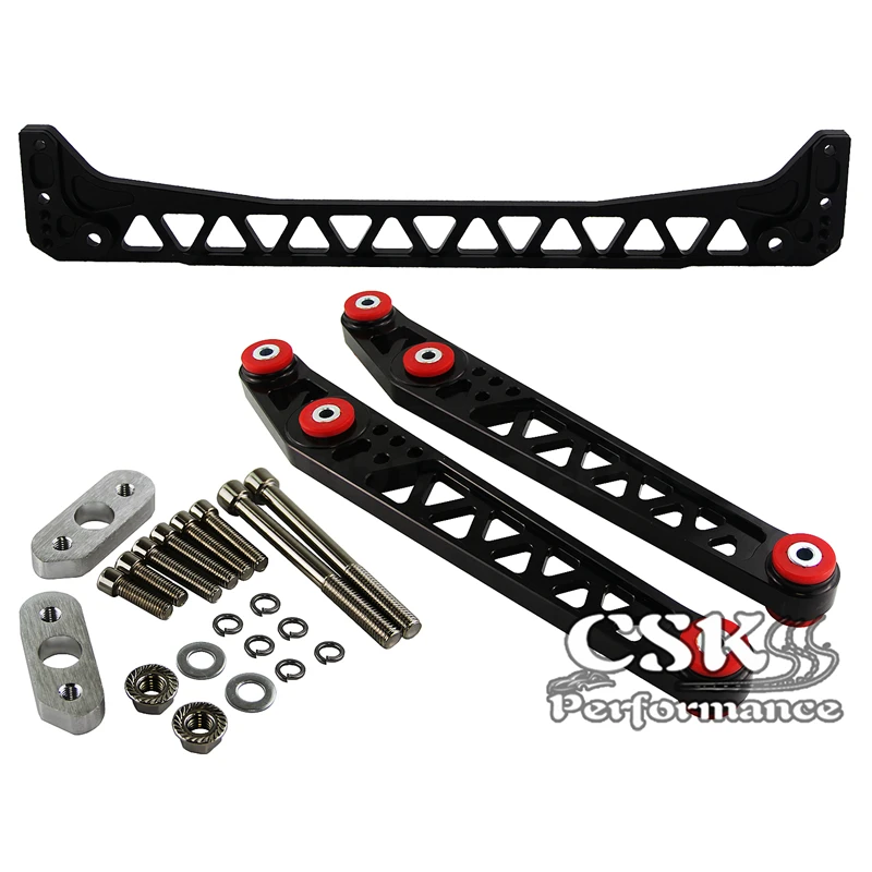 Rear Lower Control Arm +Subframe Brace For 1996-2000 Honda Civic EK EJ