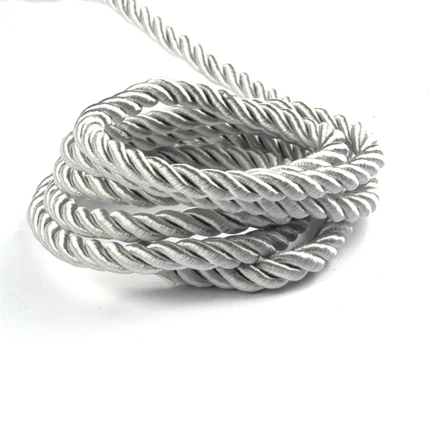 5YD/Lot 8mm Twisted Trim Cord Rope Nylon Rope For Home Decoration  Accessories DIY Handmade Home