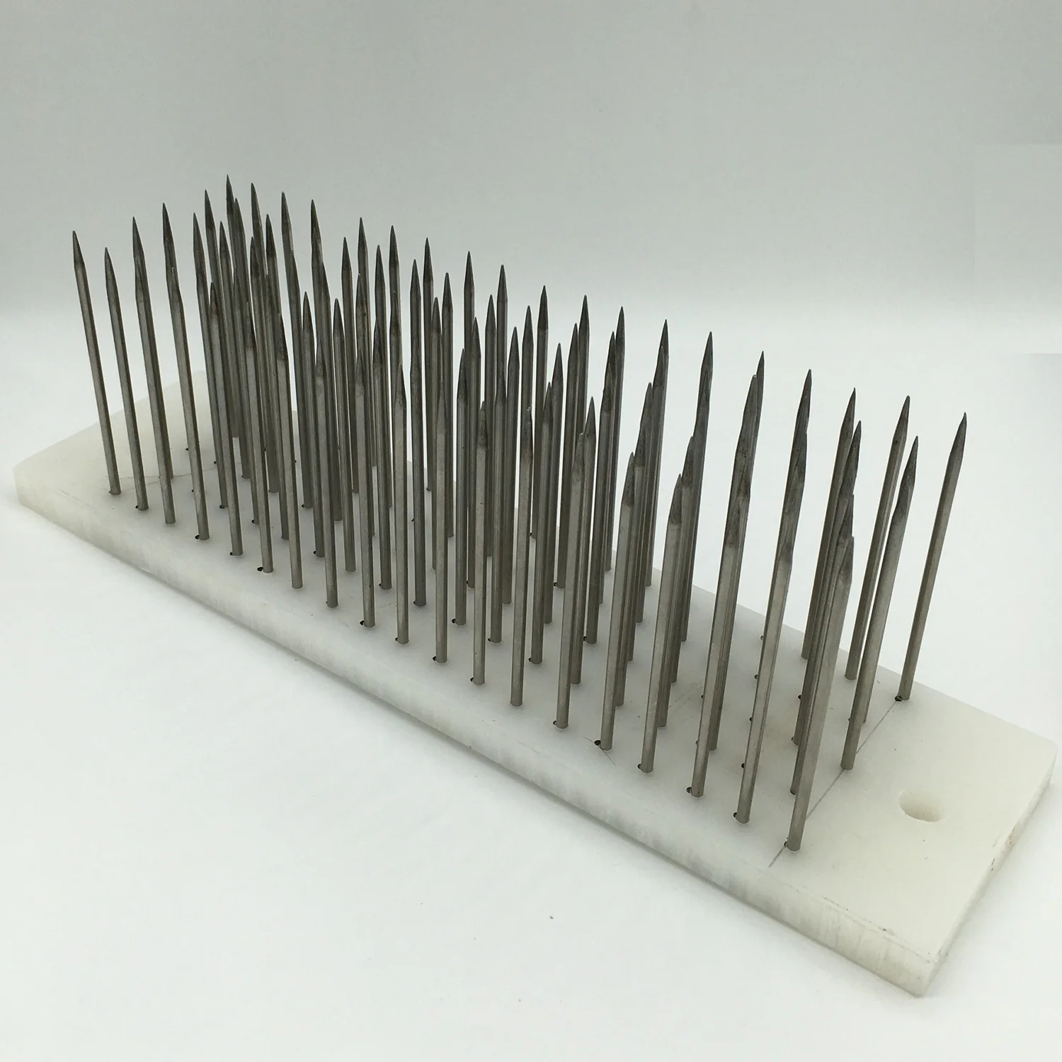 1pc 30cm 흰 머리 hackle 빗 기계에 대 한 100 pcs 바늘 weft haaknaalden 크로 셰 뜨개질 잠금 머리 띠 후크 세트 가발 가발 agulha