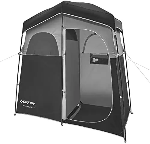 

Shower Tent,Extra Wide Outdoor, Privacy Tent for Portable Toilet/Bathroom/Dressing Changing Room with Carry Bag Easy Set Up,2 Ro