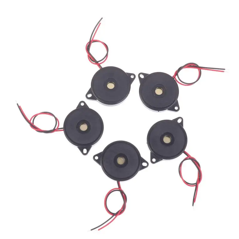Z. 5/10/15Pcs 패시브 버저 와이어 압전 스피커가있는 고 데시벨 버저 Arduino 자동차 DIY 전자 용 3040 버저