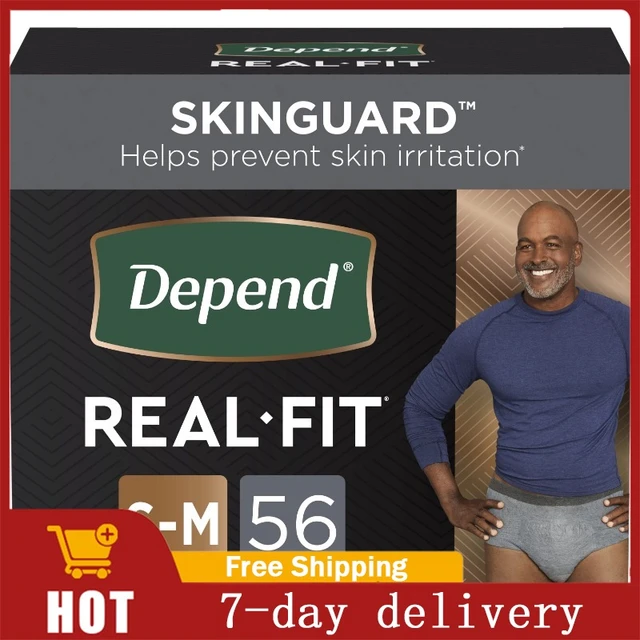 Depend Real Fit Incontinence Adult Underwear for Men Disposable