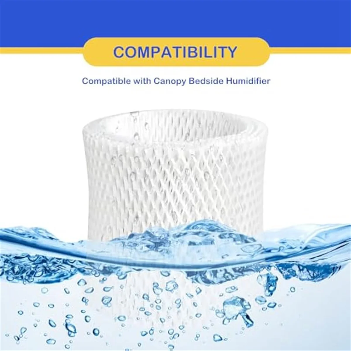 Humidifier Wicking Replacement Filter for Canopy Bedside Humidifier,Wood Pulp Paper Filter,Humidifier Filters 4pcs