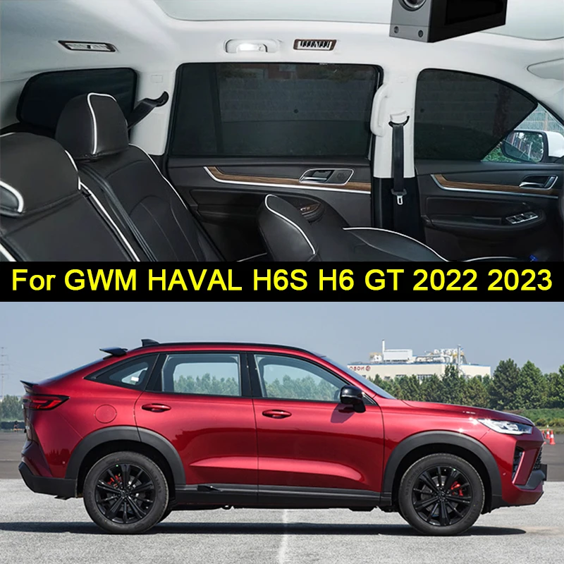 

Fit For GWM HAVAL H6S H6 GT 2022 2023 Magnetic Car Sunshade Shield Front Windshield Curtain Car Side Window Sunshades Privacy