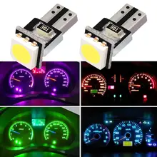 

T5 5050 1SMD Wedge Dashboard Led White Canbus Car Auto Gauge Light Interior Bulb Instrument Light Side Lamps Clearance Light