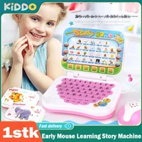 Early Education Mouse Learning Story Machine Music Intelligent Chinese English switch Reading Tablet Phone Toy Random Style Girl 1