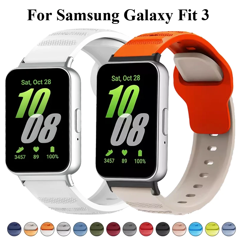Sports Silicone Replacement Strap for Fit 3 - Unisex Bracelet Accessory
