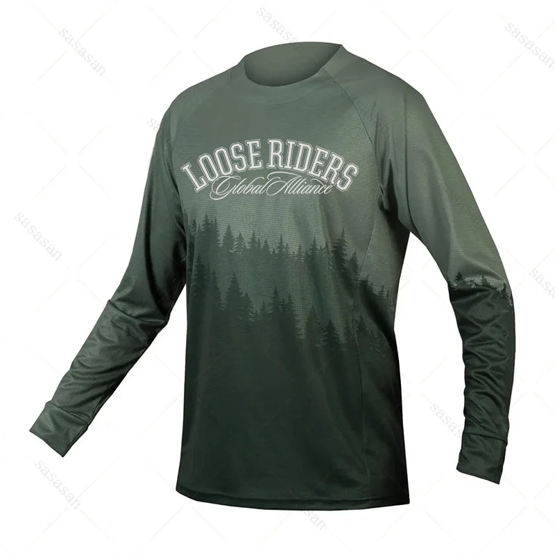 ルーズライダー長袖ジャージ BMX MTB マウンテンバイク通気性シャツ