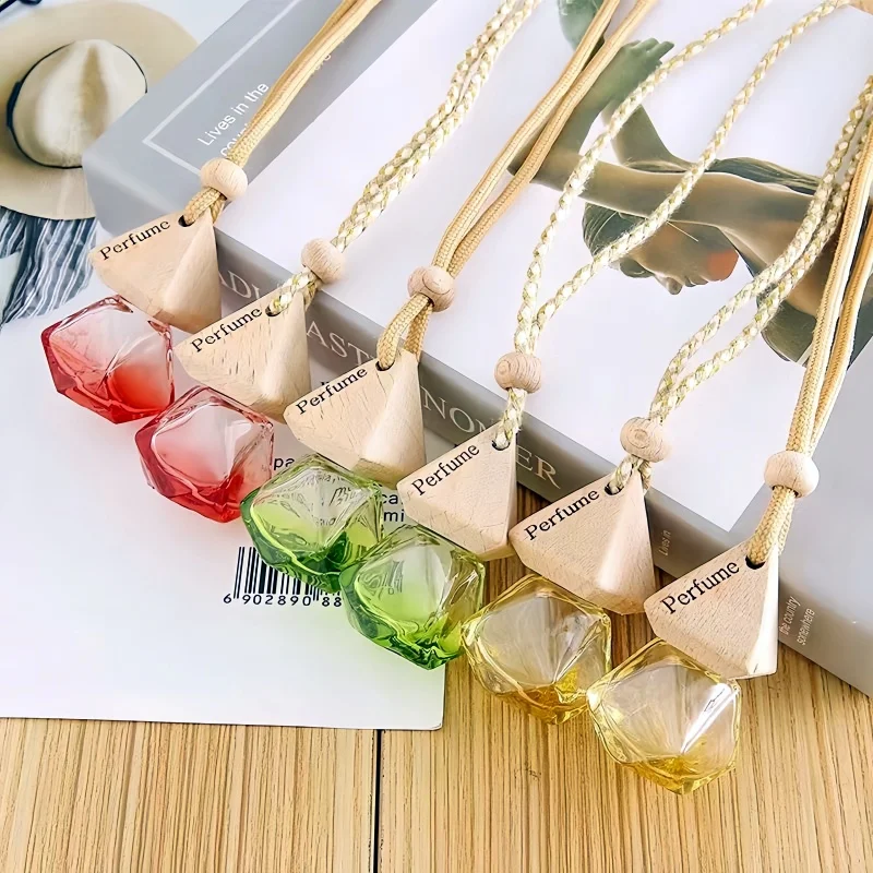 10PCS 8ML Matte Black Glass Car Diffuser Bottles, Refillable Essential Oil Pendant Cont... - SKU PBGS1553 - UGI Packaging