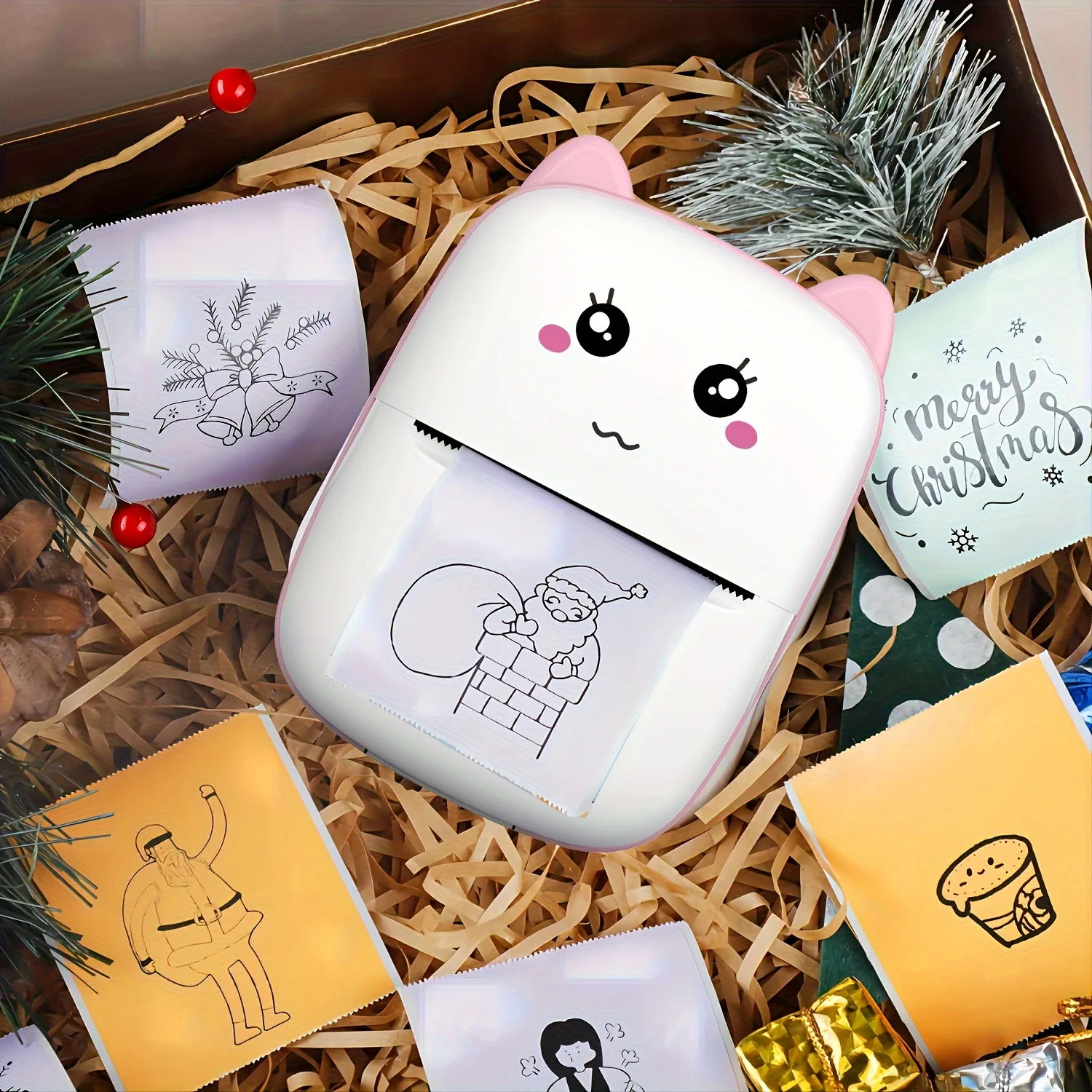 7/14 Roll Portable Mini Printing Paper, Color Adhesive Paper, Self-Adhesive Printing Paper, Printer Label Stickers，57*25mm