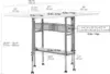 Sew Ready Hobby and Cutting Table - 58.75" W x 36.5" D White Arts and Crafts Table with 2 Mesh Storage Drawers 4