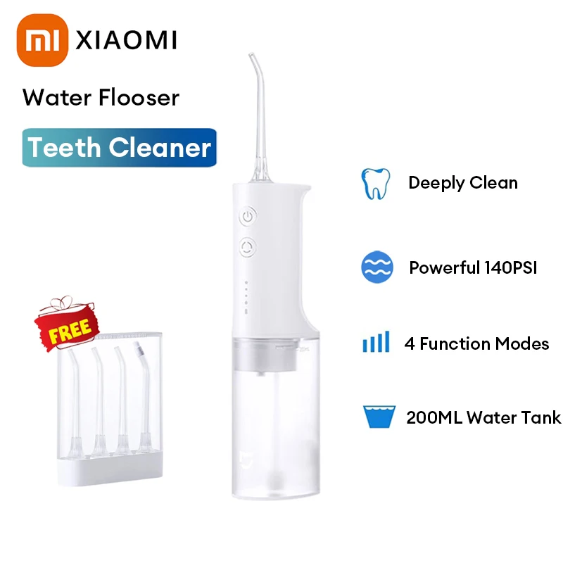 Xiaomi Mijia Water Flosser Portable Water Floss Dental Teeth Air Flosser Tooth Braces Cleaner Oral Irrigator ирригатор xiaomi mijia meo701 water flosser dental oral irrigator white