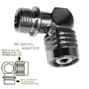 90 110 degrees 2nd stage hose swivel adaptor 9/16-18 UNF-2B to 9/16-18 UNF-2A LP 5
