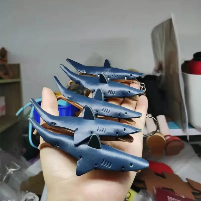 나무 다이 커팅 DIY 키 체인 가죽 펜던트 장식 나이프 몰드, 작은 상어 펜던트 커팅 다이